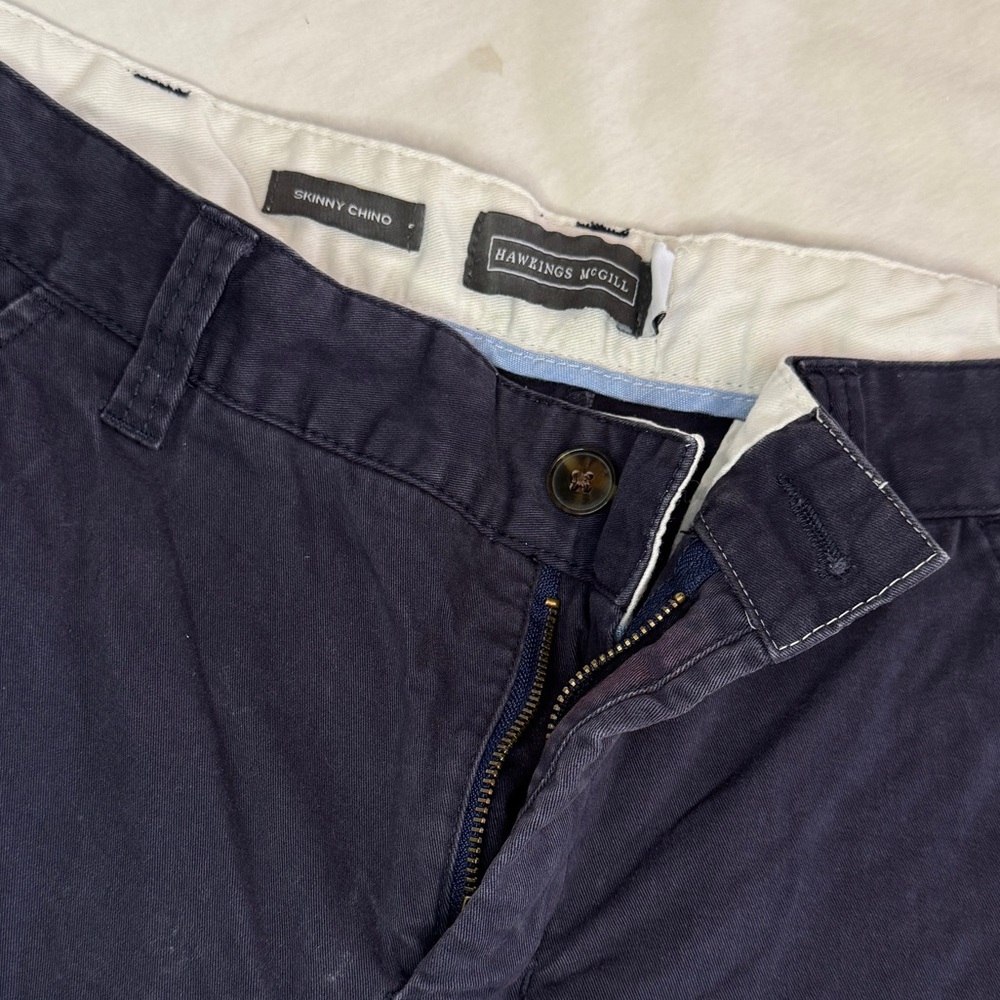 Hawkins McGill Navy Skinny Chino Pants